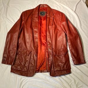 Lance Limited Red Leather Jacket size L 42